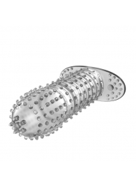 Закрытая прозрачная насадка Crystal sleeve - 12 см. - Erowoman-Eroman - в Саранске купить с доставкой