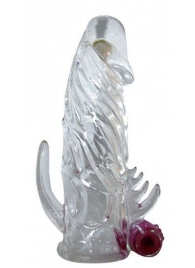 Закрытая прозрачная вибронасадка на пенис Crystal Sleeve Vibe - Erowoman-Eroman - в Саранске купить с доставкой