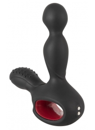 Черный вибромассажер простаты с нагревом и ротацией Prostate Plug - 14,5 см. - Orion - в Саранске купить с доставкой