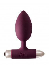 Бордовая анальная вибропробка New Edition Perfection - 11,1 см. - Lola Games