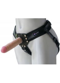 Черный пояс-трусики с двумя насадками  Экзотик-Linda  - 15,5 и 10,5 см. - LOVETOY (А-Полимер) - купить с доставкой в Саранске