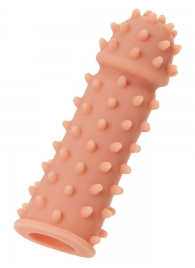 Телесная реалистичная насадка KOKOS Extreme Sleeve 03 с дополнительной стимуляцией - 12,7 см. - KOKOS - в Саранске купить с доставкой