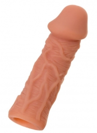 Телесная реалистичная насадка KOKOS Extreme Sleeve 05 с дополнительной стимуляцией - 12,7 см. - KOKOS - в Саранске купить с доставкой