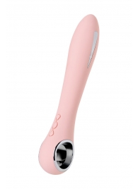 Розовый силиконовый вибратор с электростимуляцией GALVANI VIBE - 21 см. - ToyFa - купить с доставкой в Саранске
