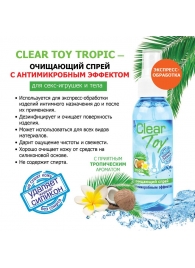 Очищающий спрей для игрушек CLEAR TOY Tropic - 100 мл. - Биоритм - купить с доставкой в Саранске