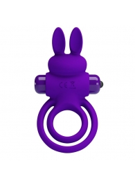 Фиолетовое эрекционное кольцо с вибростимуляцией клитора Vibrant Penis Ring III - Baile - в Саранске купить с доставкой