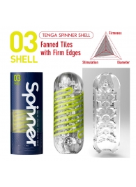 Мастурбатор SPINNER Shell - Tenga - в Саранске купить с доставкой
