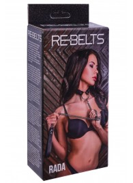 Черный поводок и чокер с кольцом Rada - Rebelts - купить с доставкой в Саранске