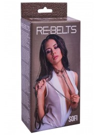 Коричневый поводок и чокер с кольцом Sofi - Rebelts - купить с доставкой в Саранске