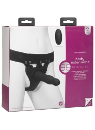 Черный полый вибрострапон Body Extensions BE Aroused - 17,78 см. - Doc Johnson - купить с доставкой в Саранске
