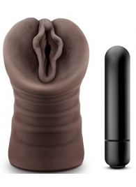 Коричневый мастурбатор-вагина Alexis - Blush Novelties - в Саранске купить с доставкой