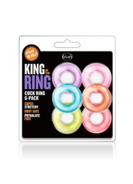 Набор из 6 эрекционных колец King of the Ring - Blush Novelties - в Саранске купить с доставкой