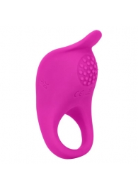 Ярко-розовое эрекционное виброкольцо Silicone Rechargeable Teasing Enhancer - California Exotic Novelties - в Саранске купить с доставкой