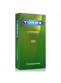 Текстурированные презервативы Torex  С точками  - 12 шт. - Torex - купить с доставкой в Саранске