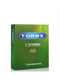 Текстурированные презервативы Torex  С точками  - 3 шт. - Torex - купить с доставкой в Саранске