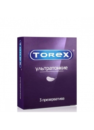 Презервативы Torex  Ультратонкие  - 3 шт. - Torex - купить с доставкой в Саранске