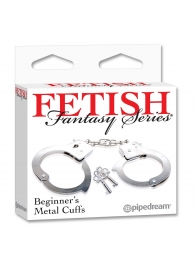 Металлические наручники Beginner s Metal Cuffs - Pipedream - купить с доставкой в Саранске