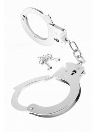 Металлические серебристые наручники Designer Metal Handcuffs - Pipedream - купить с доставкой в Саранске