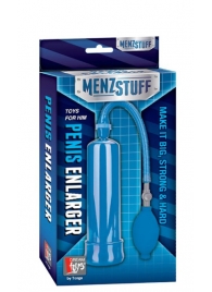 Синяя вакуумная помпа MENZSTUFF PENIS ENLARGER - Dream Toys - в Саранске купить с доставкой