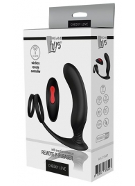 Черный массажер простаты REMOTE P-PLEASER - Dream Toys - в Саранске купить с доставкой