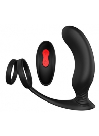 Черный массажер простаты REMOTE P-PLEASER - Dream Toys - в Саранске купить с доставкой