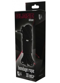 Черная веревка для бондажа BONDAGE ROPE - 10 м. - Dream Toys - купить с доставкой в Саранске