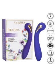 Фиолетовый вибромассажер с электростимуляцией Intimate Estim Petite G Wand - 19 см. - California Exotic Novelties - купить с доставкой в Саранске