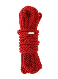 Красная веревка для шибари DELUXE BONDAGE ROPE - 5 м. - Dream Toys - купить с доставкой в Саранске