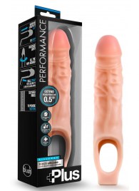 Телесный реалистичный фаллоудлинитель 9 Inch Silicone Cock Sheath Penis Extender - 22,86 см. - Blush Novelties - в Саранске купить с доставкой