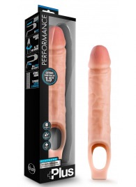 Телесный реалистичный фаллоудлинитель 10 Inch Silicone Cock Sheath Penis Extender - 25,4 см. - Blush Novelties - в Саранске купить с доставкой