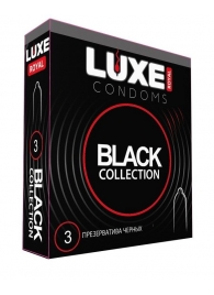 Черные презервативы LUXE Royal Black Collection - 3 шт. - Luxe - купить с доставкой в Саранске