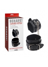 Черные наручники Be good Wrist Cuffs - Chisa - купить с доставкой в Саранске