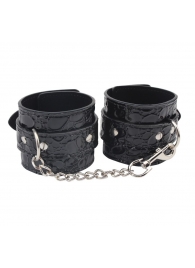 Черные наручники Be good Wrist Cuffs - Chisa - купить с доставкой в Саранске