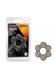 Дымчатое эрекционное кольцо Stay Hard Thick Bead Cock Ring - Blush Novelties - в Саранске купить с доставкой