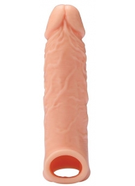 Телесная насадка EXTENDER WITH BALL STRAP 6.5 - 17 см. - Dream Toys - в Саранске купить с доставкой