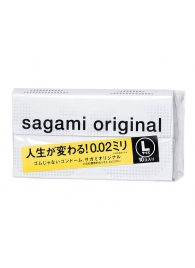 Презервативы Sagami Original 0.02 L-size увеличенного размера - 10 шт. - Sagami - купить с доставкой в Саранске