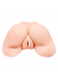 Телесная вибровагина Julie с 2 рабочими отверстиями - Baile - в Саранске купить с доставкой