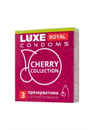 Презервативы с ароматом вишни LUXE Royal Cherry Collection - 3 шт. - Luxe - купить с доставкой в Саранске