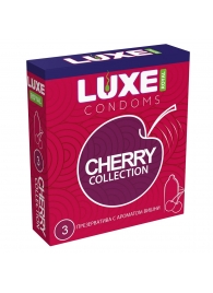 Презервативы с ароматом вишни LUXE Royal Cherry Collection - 3 шт. - Luxe - купить с доставкой в Саранске