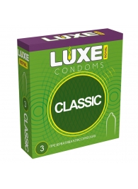 Гладкие презервативы LUXE Royal Classic - 3 шт. - Luxe - купить с доставкой в Саранске