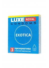 Текстурированные презервативы LUXE Royal Exotica - 3 шт. - Luxe - купить с доставкой в Саранске