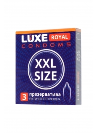 Презервативы увеличенного размера LUXE Royal XXL Size - 3 шт. - Luxe - купить с доставкой в Саранске