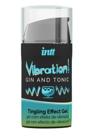 Жидкий интимный гель с эффектом вибрации Vibration! Gin   Tonic - 15 мл. - INTT - купить с доставкой в Саранске