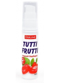 Гель-смазка Tutti-frutti со вкусом барбариса - 30 гр. - Биоритм - купить с доставкой в Саранске
