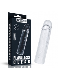 Прозрачная насадка-удлинитель Flawless Clear Penis Sleeve Add 1 - 15,5 см. - Lovetoy - в Саранске купить с доставкой