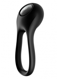 Черное эрекционное виброкольцо Majestic Duo - Satisfyer - в Саранске купить с доставкой