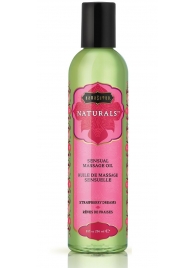 Массажное масло Naturals Strawberry Dreams с ароматом клубники - 236 мл. - Kama Sutra - купить с доставкой в Саранске