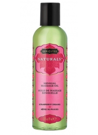 Массажное масло Naturals Strawberry Dreams с ароматом клубники - 59 мл. - Kama Sutra - купить с доставкой в Саранске
