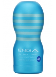 Мастурбатор с охлаждающей смазкой TENGA Original Vacuum Cup Cool - Tenga - в Саранске купить с доставкой