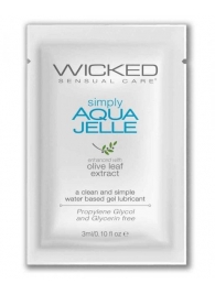 Гель-лубрикант Simply Aqua Jelle - 3 мл. - Wicked - купить с доставкой в Саранске